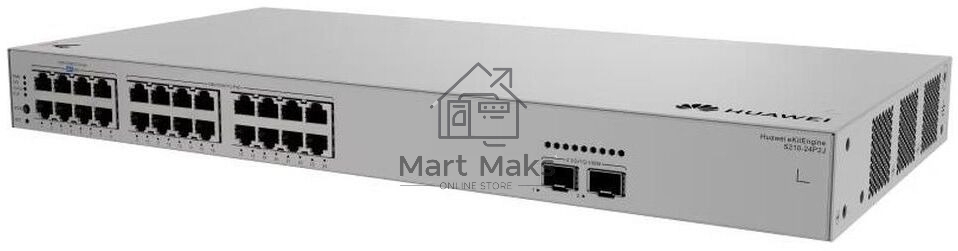 Коммутатор Huawei S210-24P2J, 24×1 Гбит/с LAN PoE + 2×2.5 Гбит/с SFP, управляемый