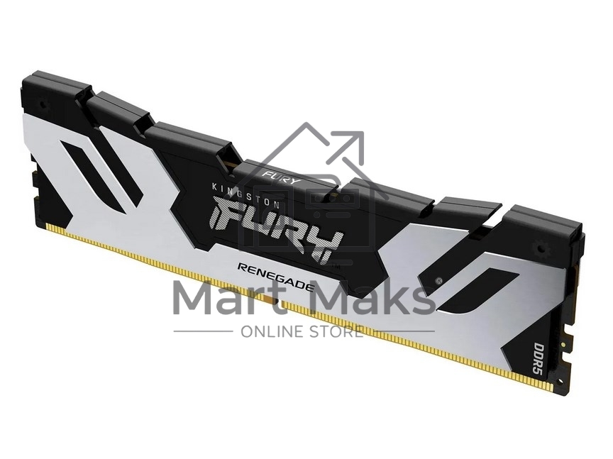 Оперативная память Kingston Fury Renegade, DDR5, 16GB (1x16GB), 8000MHz, CL38, DIMM, с радиаторами, серебристый/черный