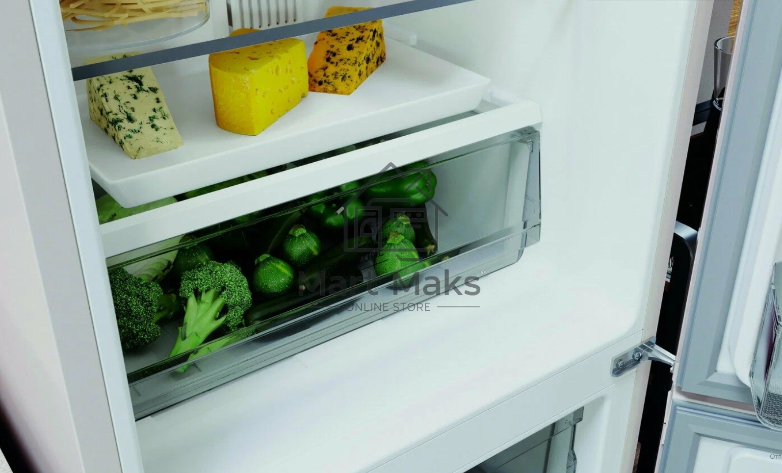 Холодильник Hotpoint HT 4200 AB мраморный двухкамерный 247/78л морозилка снизу, No Frost