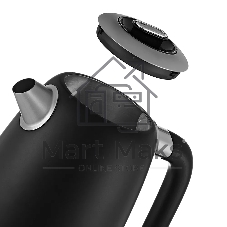 Чайник электрический Kitfort KT-6121-1 1.7 л, 2200 Вт, черный (корпус: нержавеющая сталь/пластик)