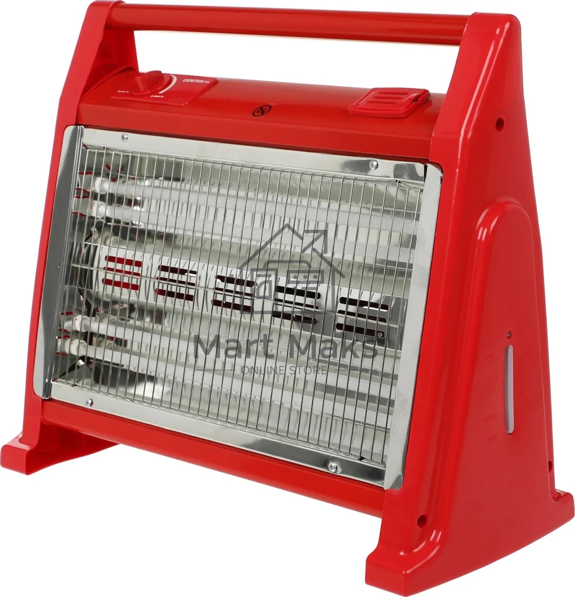 Инфракрасный обогреватель Centek CT-6141 красный, кварцевый, 2000 Вт, 20 м2