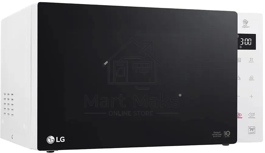 Микроволновая печь LG MW25R35GISW белый/черный, 25 л, 1000 Вт, переключатели - сенсор