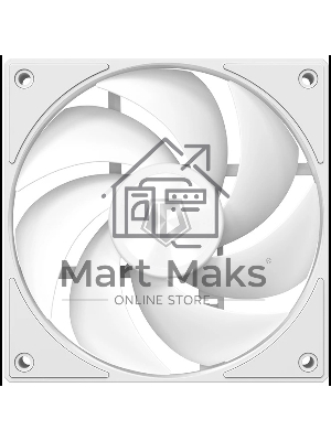 Вентилятор для корпуса ID-COOLING AF-1230-W белый, 120 мм, 2000 об/мин, 31.1 дБ, 4 pin