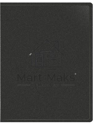 Папка с 80 прозрачными вкладками Silwerhof Eco A4, пластик, 0.7мм, черный