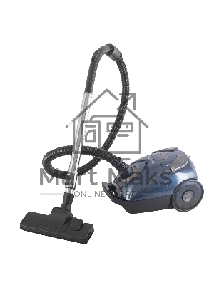 Пылесос мешкового типа Endever SkyClean VC-252, синий/серый, мощность 1800 Вт, мощность всасывания 350 Вт, объем мешка для пыли 2,5 литра
