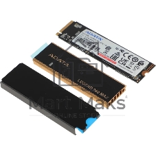 Накопитель SSD ADATA LEGEND 960 MAX, 1Tb, PCIe 4.0 x4, M.2 2280, NVMe, R/W 7400/6000, с радиатором