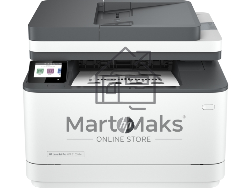 МФУ лазерный HP LaserJet Pro 3103fdw (3G632A), A4, ч/б, печ. 33 стр/мин., скан до 19 стр/мин. (ч/б) 8 стр/мин. цвет, 1200x1200 dpi, Ethernet (RJ-45), USB 2.0, Wi-Fi