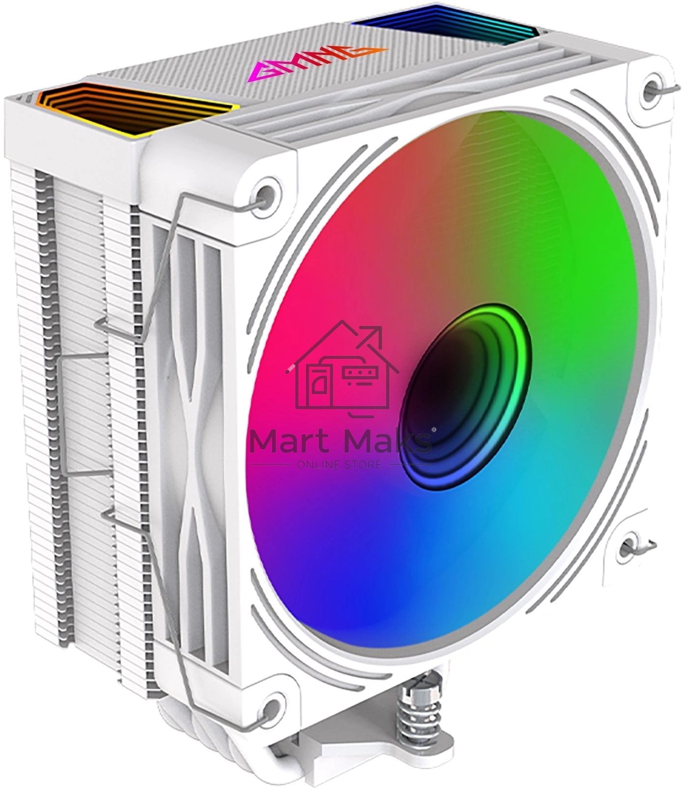 Кулер GMNG GG-CPC220-ARGB2 ARGB белый 120мм алюминий+медь 1600rpm 26db 4-pin 220W 154мм