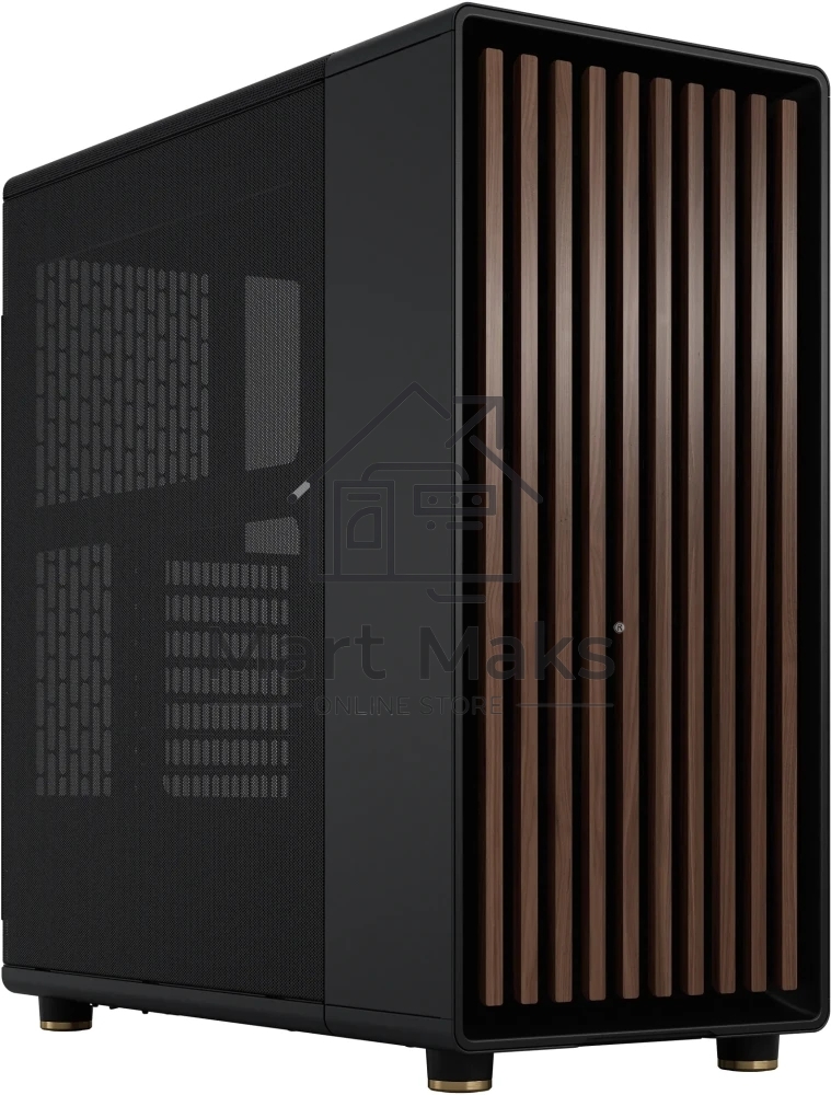 Компьютерный корпус Fractal Design North Charcoal черный без БП mATX 3x120мм 2xUSB 3.0 1xUSB3.1 audio bott PSU