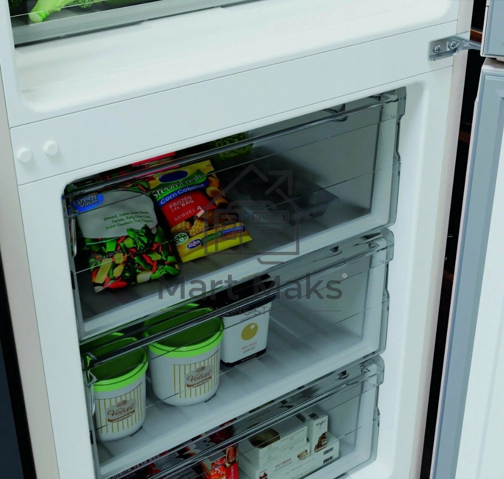 Холодильник Hotpoint HT 4200 AB мраморный двухкамерный 247/78л морозилка снизу, No Frost