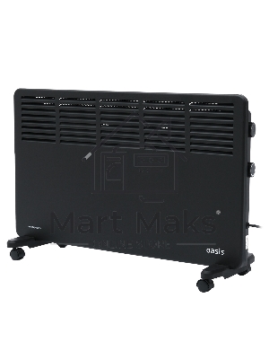 Конвектор Oasis KM-20B черный, 2000 Вт, 25 м2, термостат