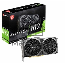 Видеокарта MSI GeForce RTX 3060 VENTUS 2X (LHR), 12 GB GDDR6, 192 bit, 3xDisplayPort, HDMI, GPU 1320 MHz