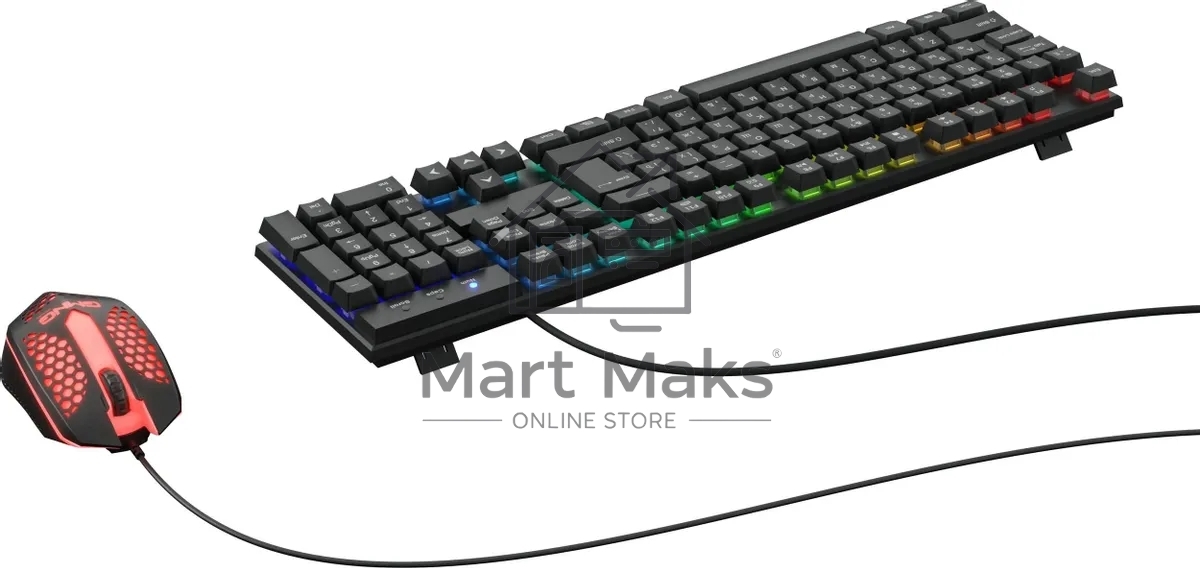 Клавиатура + мышь Оклик GMNG 400GMK клав:черный мышь:черный USB