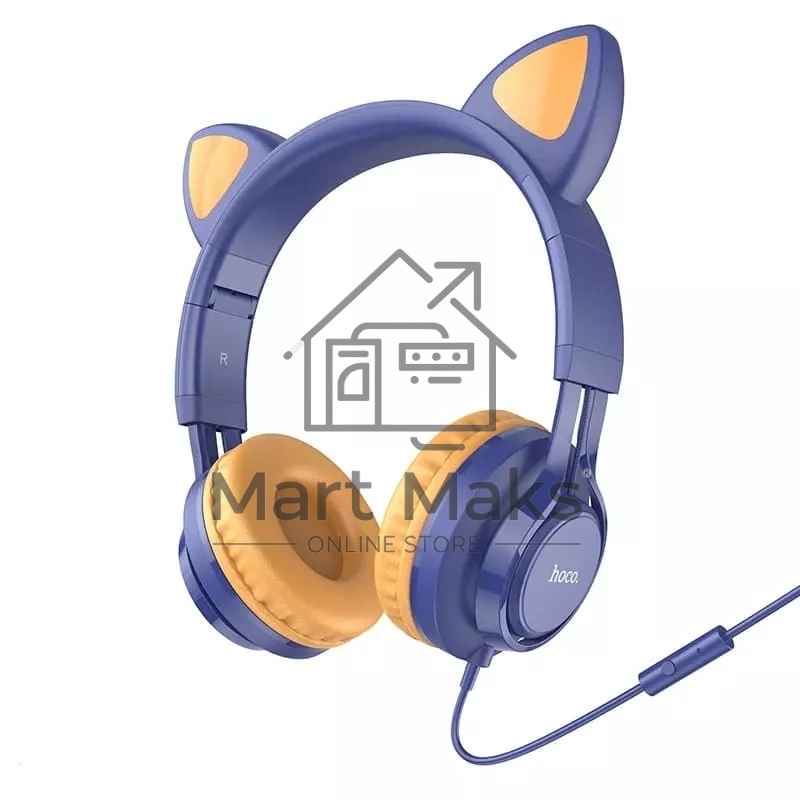 Наушники HOCO (6931474770400) W36 Midnight Blue