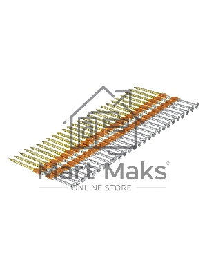 Гвозди Denzel для пнев. нейлера (оцинк.), длина - 75 мм, диам. - 3,05 мм, 2000 шт.