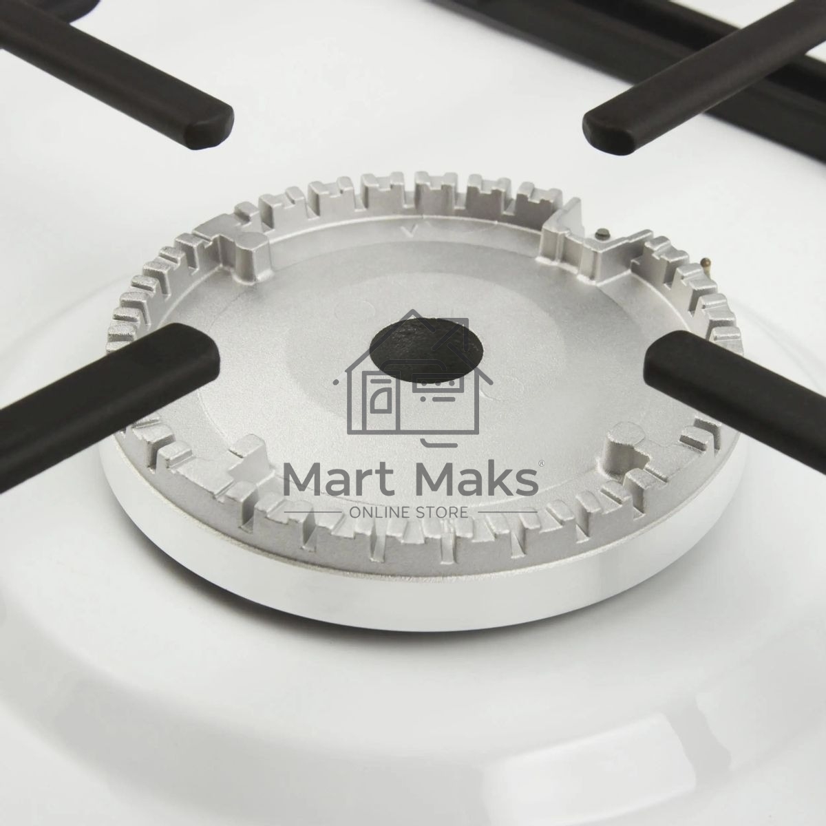 Газовая варочная панель Maunfeld EGHE.32.3EW/G, 2 конфорки, эмалированная сталь, белый