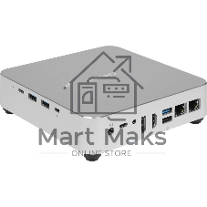 Мини ПК Chuwi AuBox Core i9 13900HK (2.6) 16Gb SSD 512Gb Iris Xe Windows 11 Pro 2x2.5GbitEth WiFi BT 120W серебристый/черный