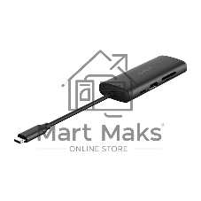 Разветвитель USB-C A4Tech DST-80C 2порт. серый
