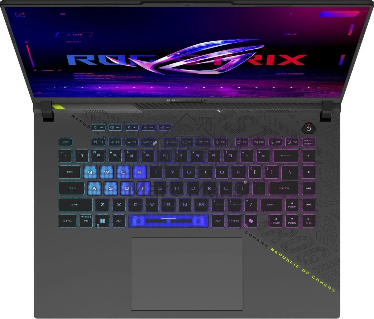 Ноутбук Asus ROG Strix G16 G614FR-S5054 серый Ryzen 9 9955HX 32Gb SSD1Tb NVIDIA GeForce RTX5070Ti 12Gb 16