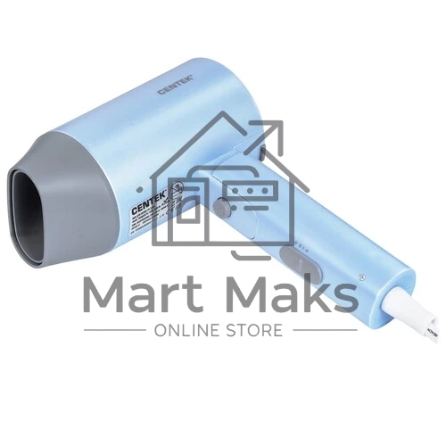 Фен Centek CT-2203 синий, 1600 Вт, компактный, ионизация