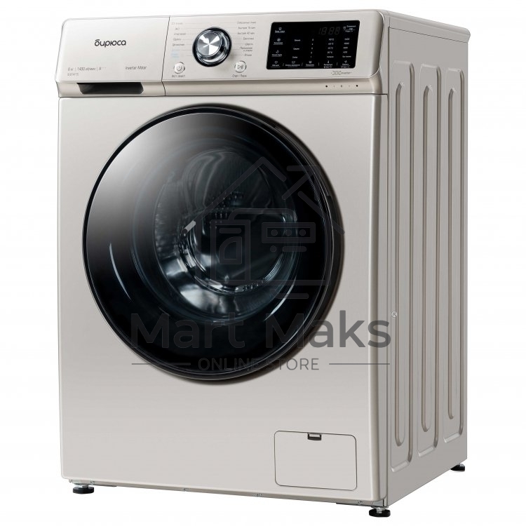Стиральная машина Бирюса WM-SL814/15 B, золотистый, загрузка фронтальная 8 кг, 1400 об/мин, класс А+++