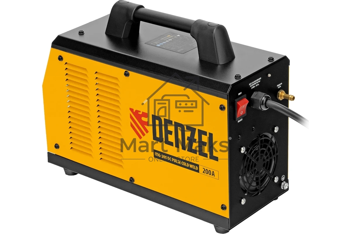 Аппарат инвертор. аргонодуговой сварки ITIG-200 DС Pulse Cold Weld, 200 А, ПВ 60% Denzel