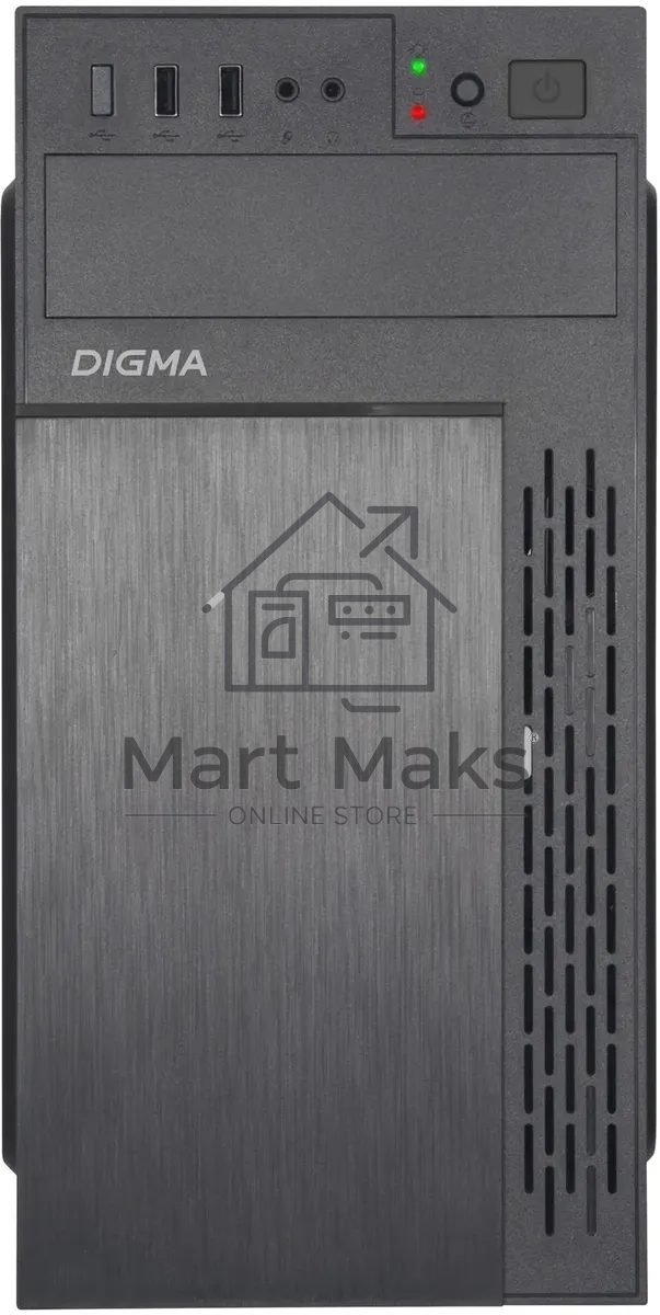 Компьютерный корпус Digma DCC-MN301 черный без БП mATX 1x80mm 2x120mm 1xUSB2.0 1xUSB3.0 audio