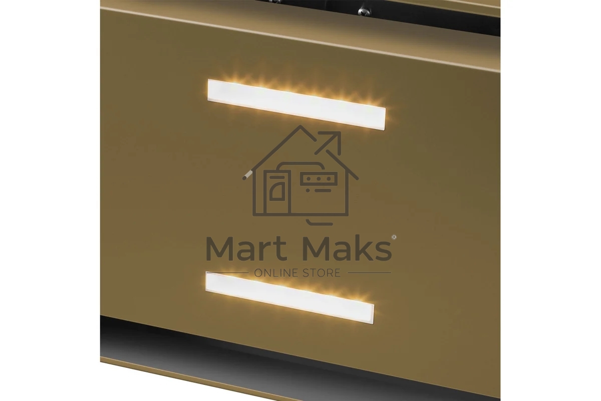 Вытяжка пристенная островная Maunfeld Bath Plus 402 золотой, 40 см, 1150 куб. м/ч, 52 дБ