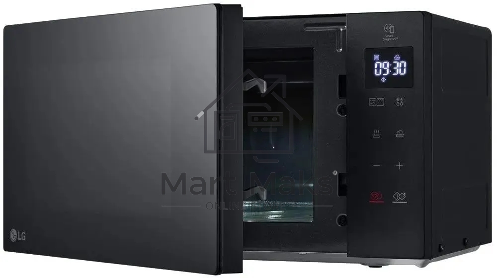 Микроволновая печь LG MH6032GAS черный, 20 л, 700 Вт, переключатели - сенсор