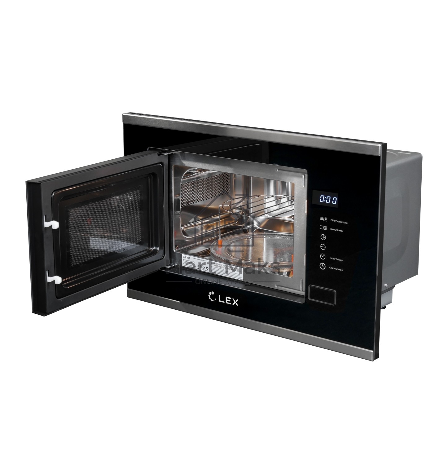 Микроволновая печь встраиваемая LEX Bimo 20.01 INOX нержавеющая сталь, 20 л, 700 Вт, переключатели - сенсор