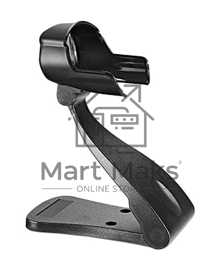 Сканер штрих-кода ручной Mindeo MD6600-HD_stand 2D имидж, проводной, подставка в комплекте, 100 скан/сек, USB, серый