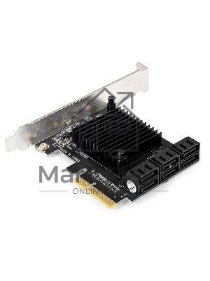 Контроллер ExeGate EXE-516 (PCI-E x4 v3.0, SATA3 6Gb/s, 6 int, ASMedia Chipset ASM1166)