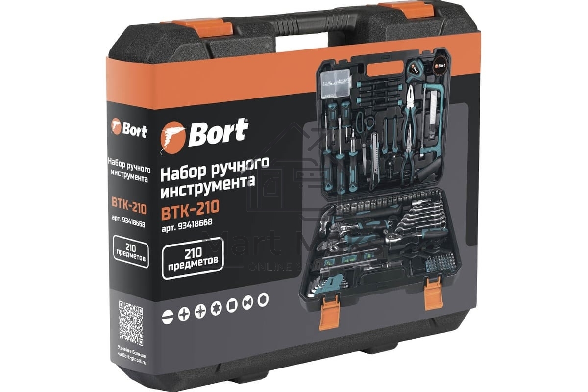 Набор ручного инструмента Bort BTK-210