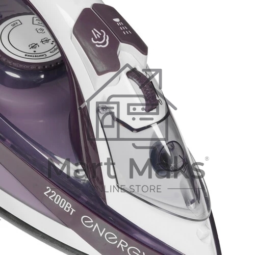 Утюг Energy EN-344 фиолетовый 2200Вт, пар, спрей, пар.удар, самооч., тефлоновая подошва (270076)