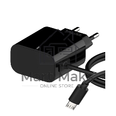 Сетевое зарядное устройство Maxvi CHL-240M 2.4A, with microUSB cable, черный