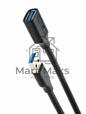 Кабель удлинительный USB3.0 Am-Af 1m Telecom черный (TUS708-1M)