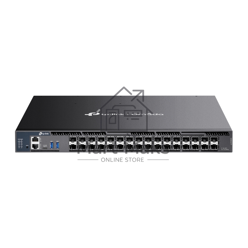 Стекируемый управляемый коммутатор агрегации 3-го уровня TP-Link SX6632YF Omada с 26 портами SFP+ 10 Гбит/с и 6 портами SFP28 25 Гбит/с