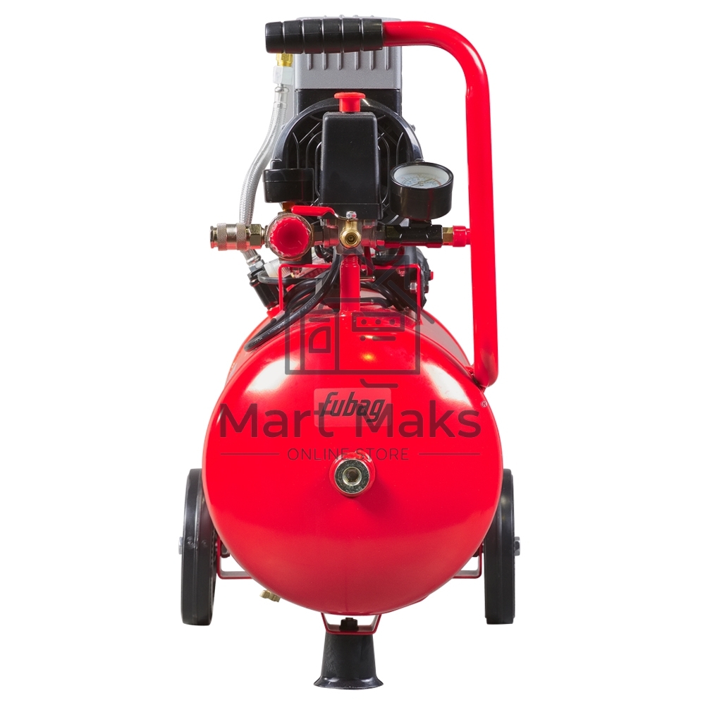 Компрессор поршневой Fubag OLS 190/24 CM1.6 безмасляный, 190 л/мин, 24 л, 1200 Вт, красный/черный