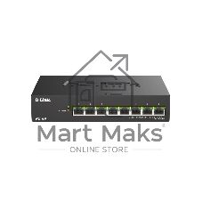Коммутатор D-Link DMS-108P/A1A, 8×2.5 Гбит/с, неуправляемый