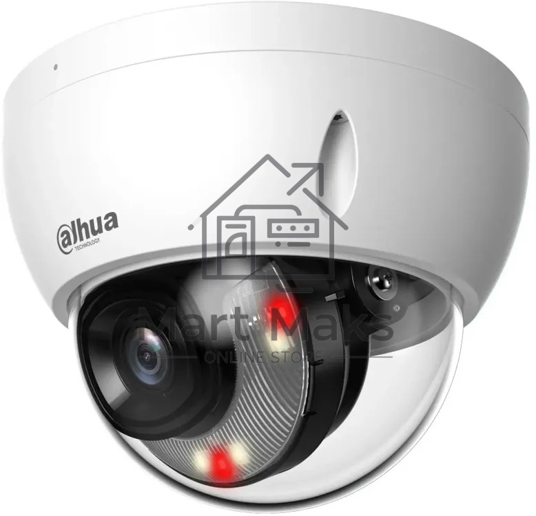 Камера видеонаблюдения Dahua DH-IPC-HDBW2449EP-S-IL-0280B, IP, 4 Мп, 2.8 мм, белая