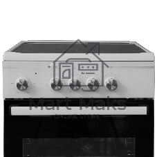 Плита электрическая De Luxe 506004.14ES белый, конфорок 4 шт, духовка 54 л, 50 см x 87 см x 60 см
