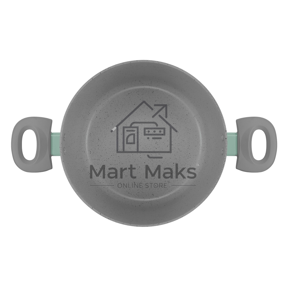 Кастрюля Maunfeld HELGA MCS57FA05FS из кованого алюминия со стеклянной крышкой, 24 см, 5,7 л.
