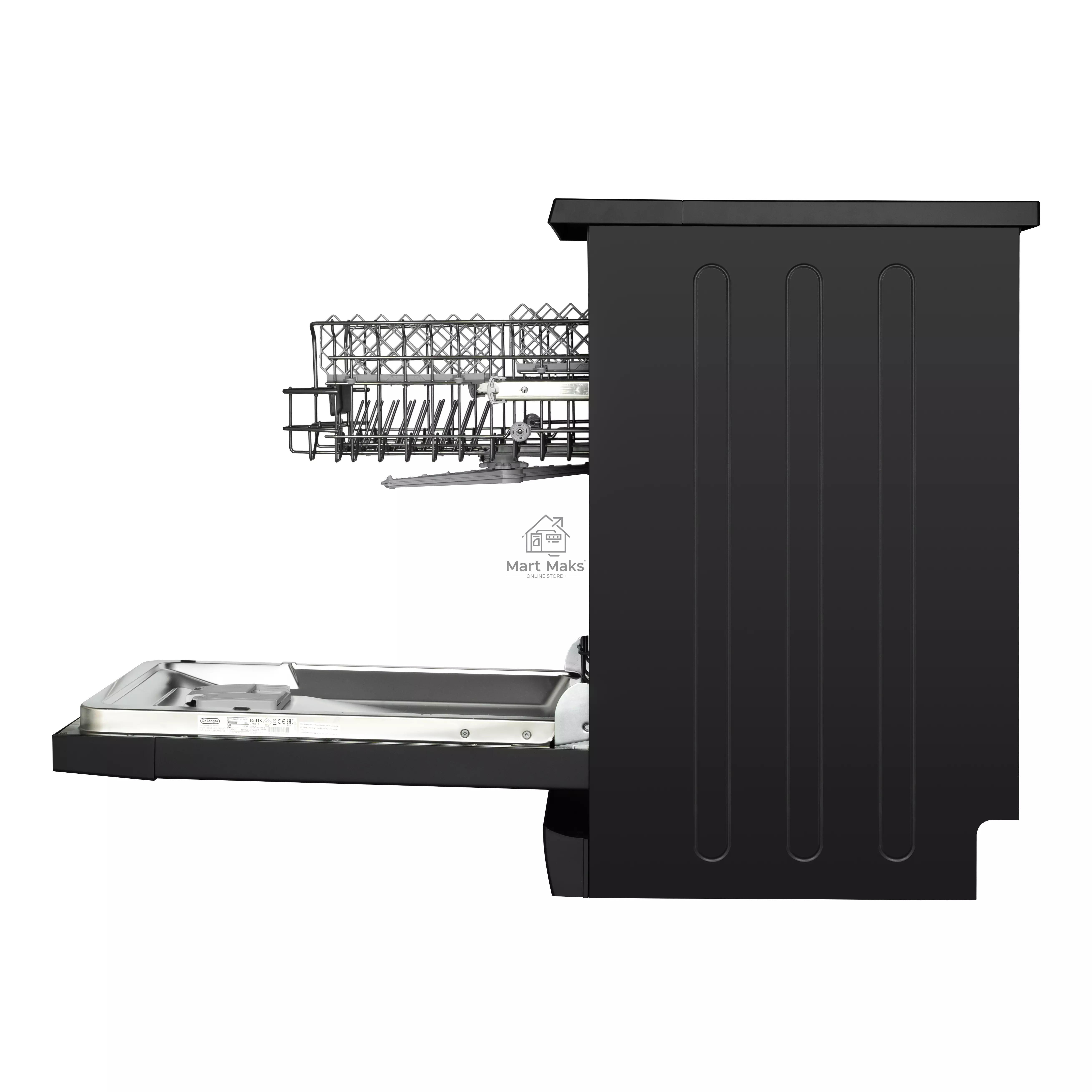 Посудомоечная машина DeLonghi DDWS 465 N Callisto, черная, 44.8 см, 10 компл., 52 дБ, класс A++