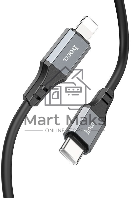 Кабель Hoco X92 Honest PD USB Type-C (m)-Lightning (m) 3м черный коробка