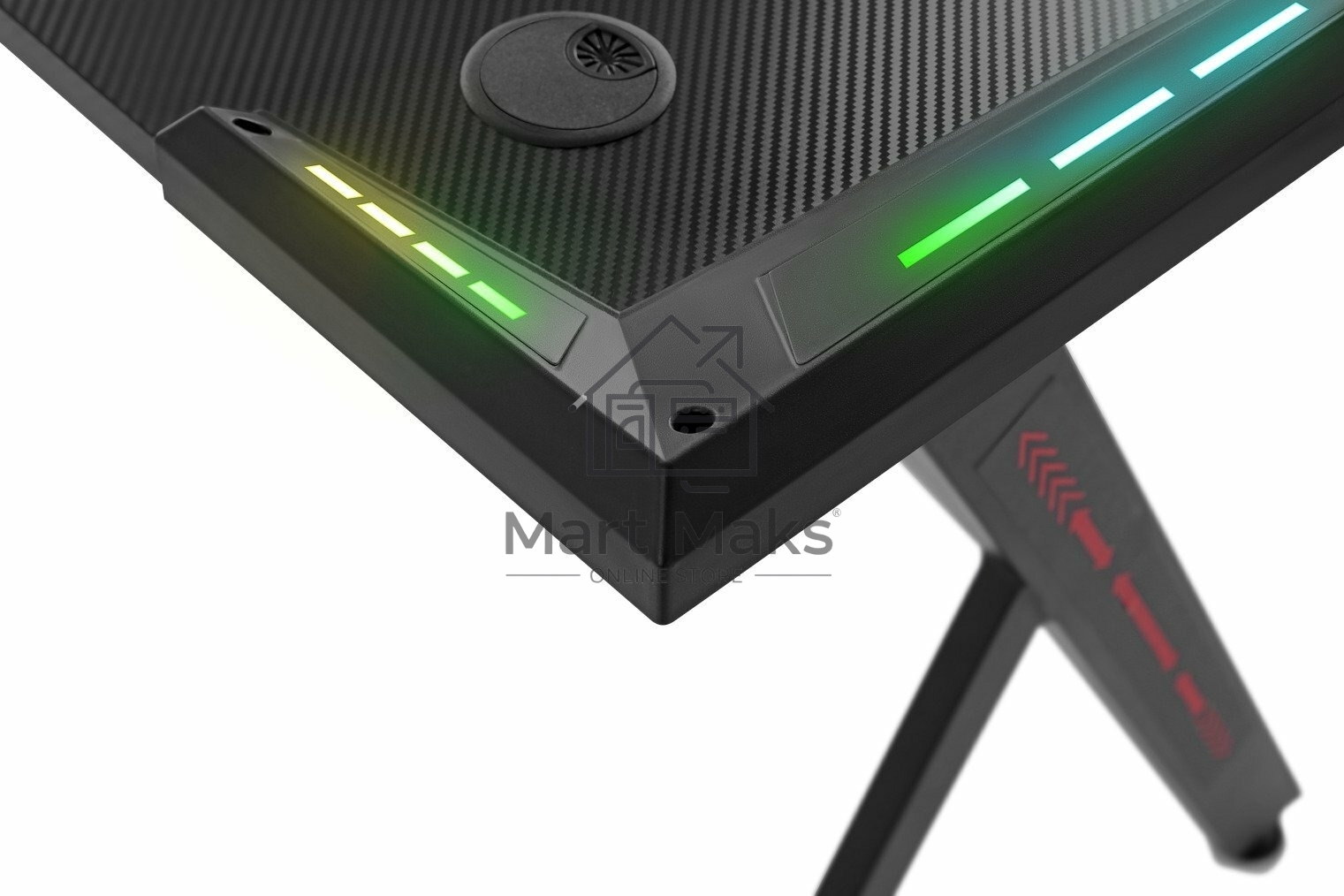 Стол игровой Defender EXTREME RGB черный
