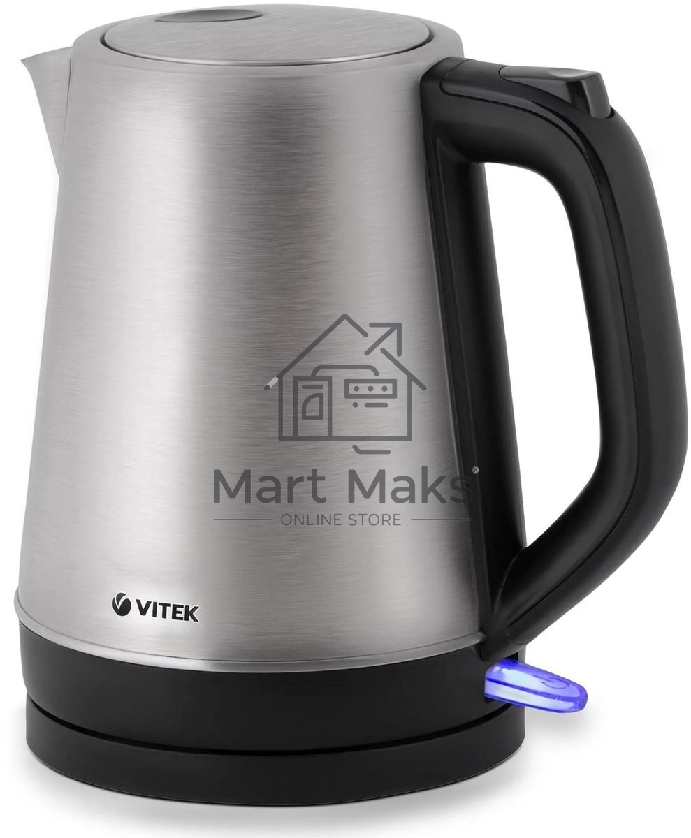 Чайник электрический Vitek VT-7040 ST, 2200Вт, серебристый