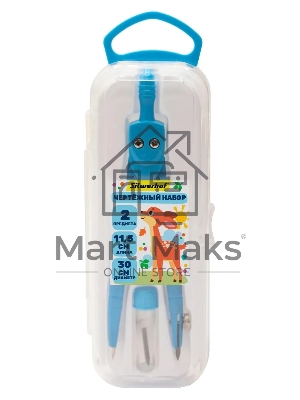 Готовальня Silwerhof Веселые друзья, металл, 11.5см, в комплекте: 2 предмета