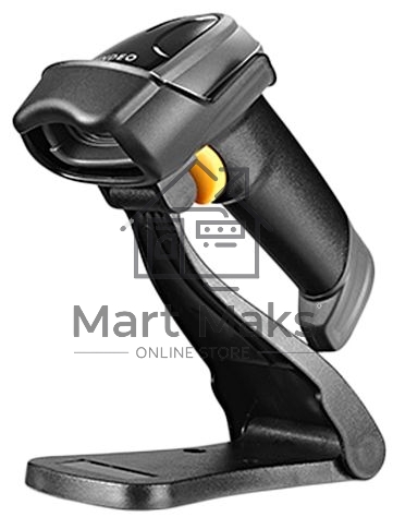 Сканер штрих-кода ручной Mindeo MD6600-HD_stand 2D имидж, проводной, подставка в комплекте, 100 скан/сек, USB, серый