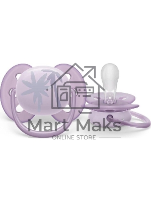 Пустышка Philips Avent ultra soft, пальмы, 0-6 мес., 1 шт.