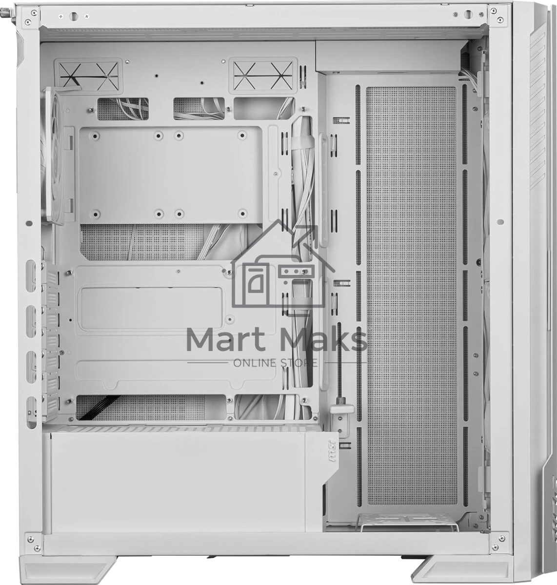 Компьютерный корпус MSI MPG VELOX 300R AIRFLOW PZ белый, Global, 2xUSB 3.2 Gen 1, 1xUSB 3.2 Gen2Type-C, 2x160mm ARGB Fan, 1